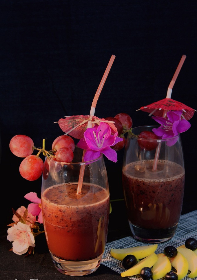 Una foto de Smoothie con Arándanos: Antioxidante y Nutritivo