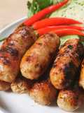 ไส้กรอกอกไก่ไตล์อีสาน ย่างเตาถ่าน อร่อยมาก