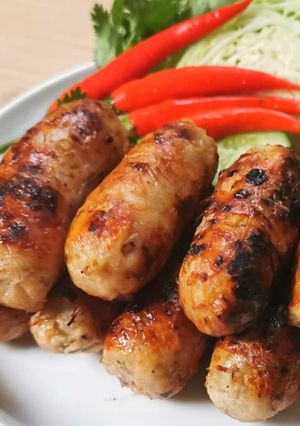 รูปของ ไส้กรอกอกไก่ไตล์อีสาน ย่างเตาถ่าน อร่อยมาก