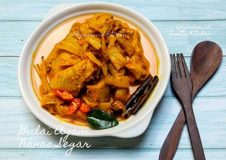 Resep Baru Gulai Ayam Nanas Segar Paling Enak