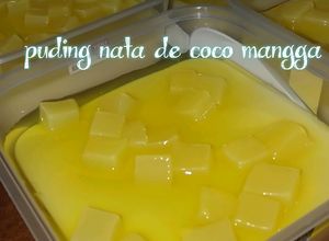 Gambar Puding nata de coco mangga