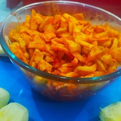 Hing Raw Mango pickle (spicy) A picture of Hing Raw Mango pickle (spicy).