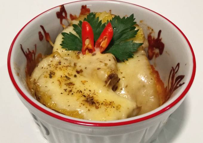 Resep Baked Potato Cheese 🥔🧀 Anti Gagal