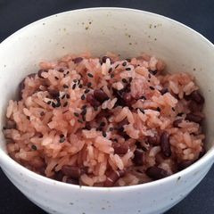 A picture of ‘Sekihan’ Azuki Rice.