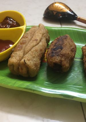 A picture of Veg spring rolls.
