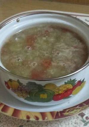 A picture of Vegetable Chicken Clear Soup.