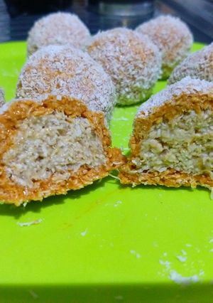 Una foto de Trufas de avena rellenas