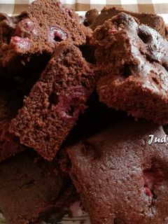 🧡Bögrés kakaós - meggyes gyors kevert süti 🧡 recept fotója
