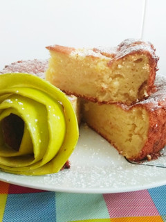 Una foto de Bizcocho de Manzana y Mascarpone