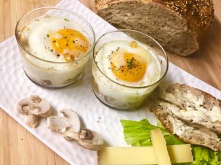 Œuf cocotte champignon/comté /ciboulette