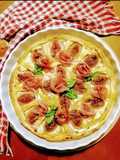 Tartă cu ricotta, smochine și prosciutto crudo