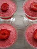 Espuma de fresas