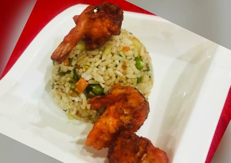 Simple Way to Cook Delicious Whosayna’s Shrimps Fried Rice