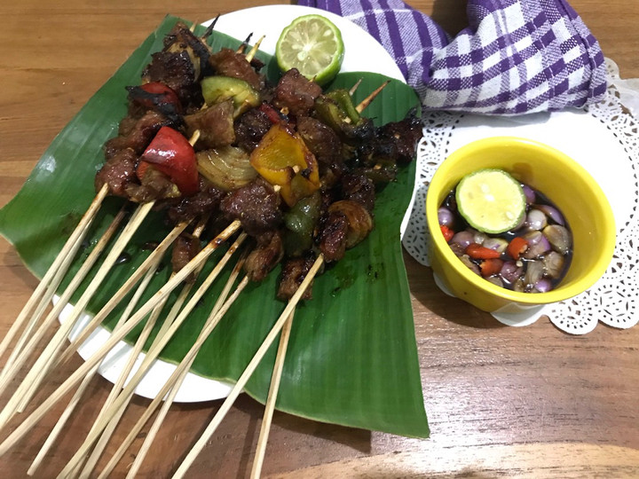 Anti Ribet, Membuat Sate daging sapi empuk dan sehat Murah