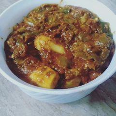 A picture of Torai Baingan ki sabzi.