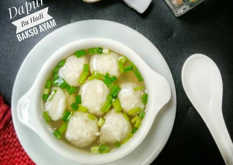 Langkah Mudah untuk memasak Bakso Ayam #PR_Recookmasakanberkuah yang mudah