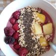 Smoothie bowl berries para desayunar!