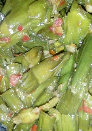 Foto resep Oseng" genjer terasi pedasss