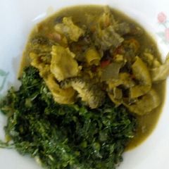A picture of Stewed matumbo (Tripe).