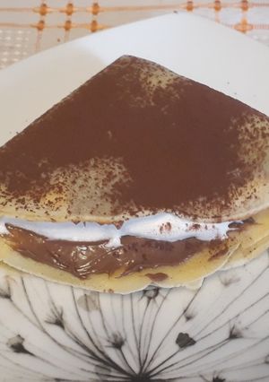 Nutellás tejszínes palacsinta recept fotója