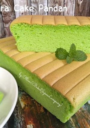 Foto resep Ogura Cake Pandan