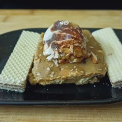 A picture of Coffee custard pudding.