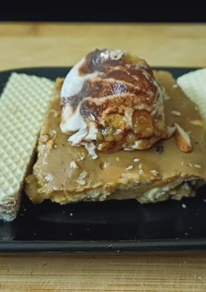A picture of Coffee custard pudding.