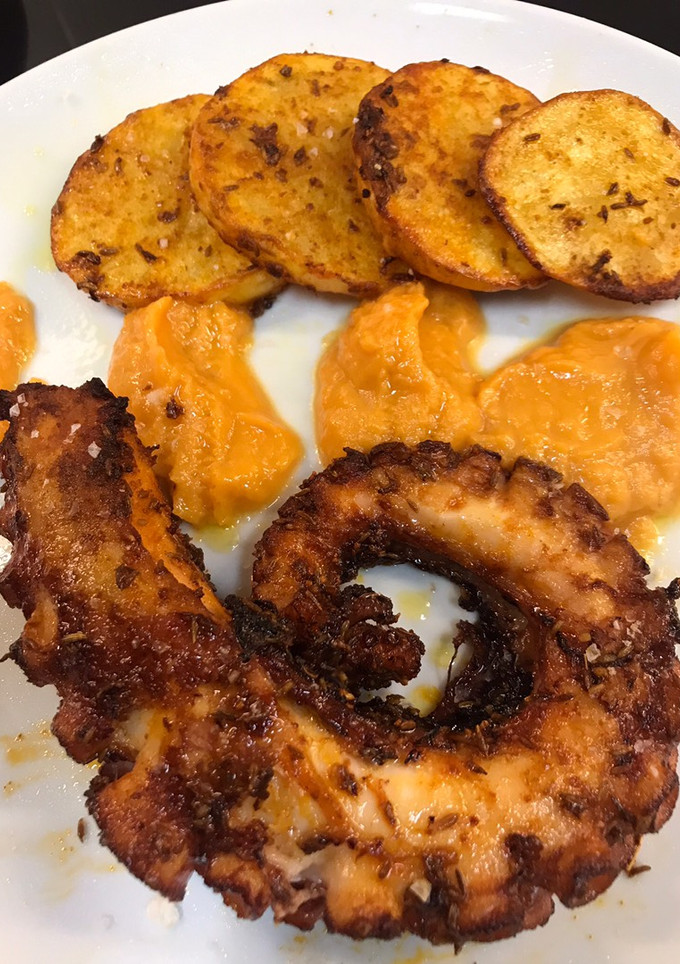 Una foto de Pulpo "a la brasa" en Airfryer Cosori