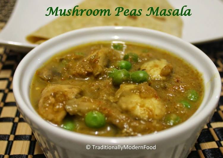 Mushroom Masala ~ Guest post from Traditionally Modern Food