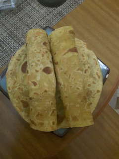 A picture of Easy Pumpkin and Carrot Chapati #themechallenge.