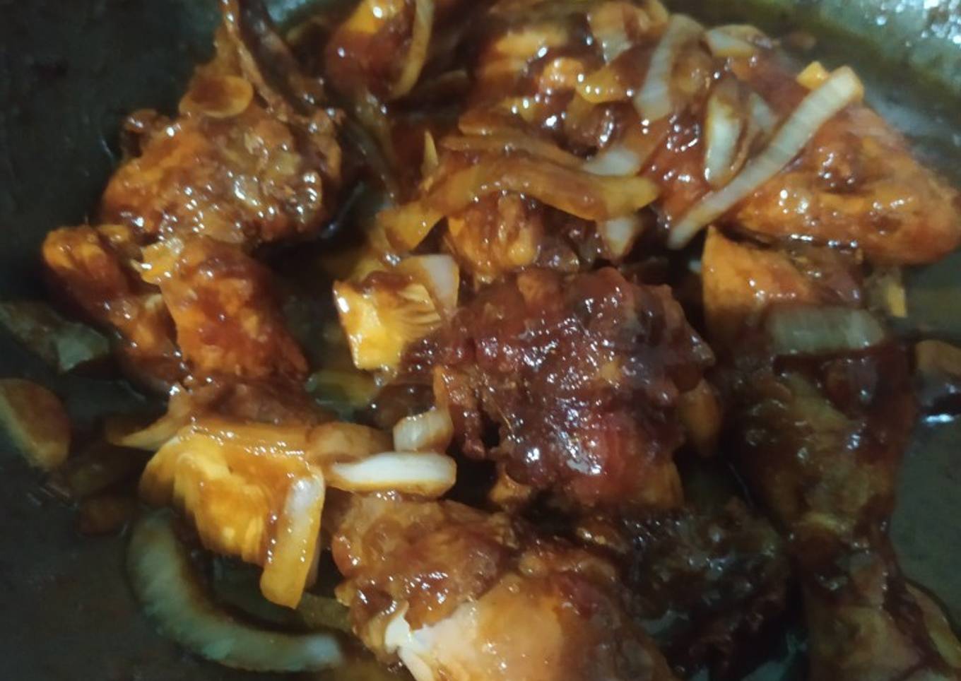 Ayam kecap bawang bombay