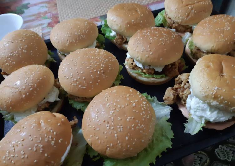 Recipe of Super Quick Homemade Zinger burgers