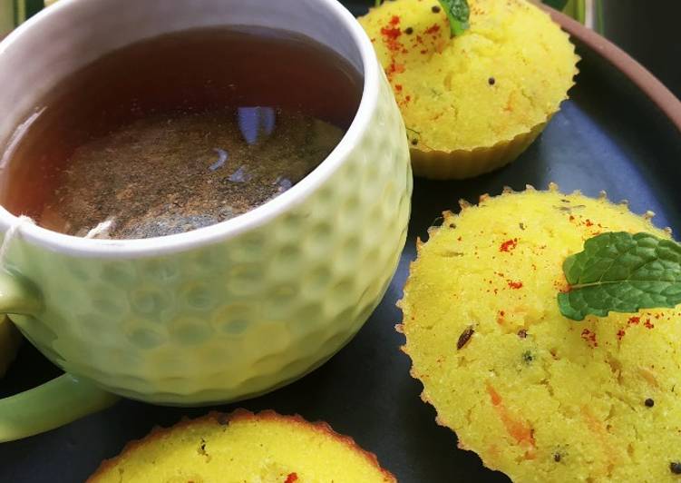 Recipe: Delicious Baked suji (semolina)cup cakes