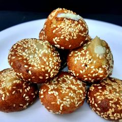 Mawa Anarsa - A Traditional Indian Dessert A picture of Mawa Anarsa - A Traditional Indian Dessert.