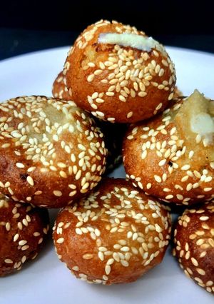 A picture of Mawa Anarsa - A Traditional Indian Dessert.