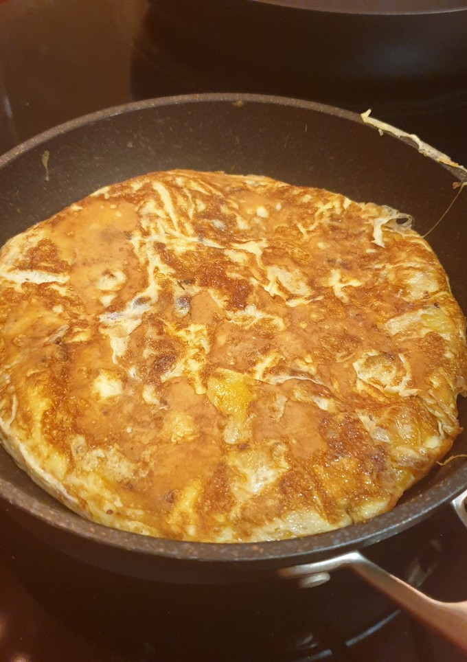 Una foto de Tortilla española lowcarb o baja en hidratos