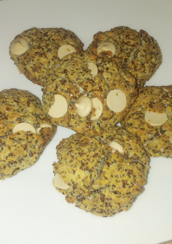 Una foto de Coconut Caramel Flaxseed Cookies