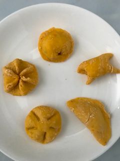 Hình của món Bánh bí đỏ cho bé ăn dặm.