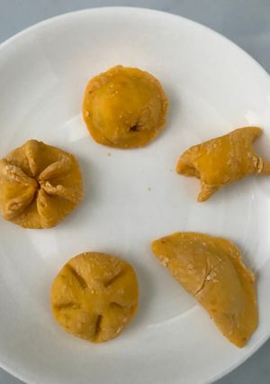 Hình của món Bánh bí đỏ cho bé ăn dặm.