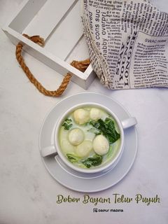 Foto resep Bobor Bayam Telur Puyuh