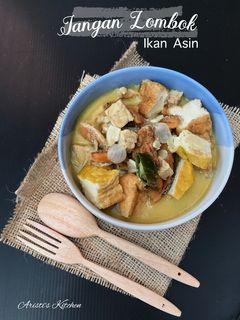 Foto resep Sayur Tempe Bersantan (Jangan Lombok Ikan Asin)