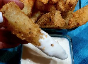 Una foto de Papas bravas