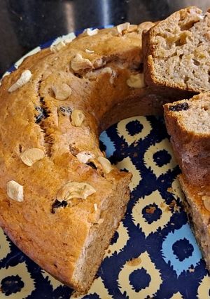 Una foto de Budín económico de banana y gelatina sin manteca