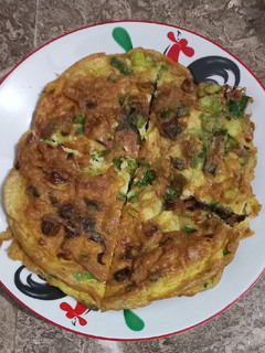 Foto resep Telur dadar daun bawang kornet