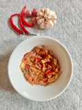 Sambal teri dan durian fermentasi