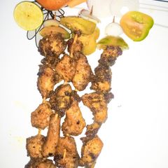 A picture of Chicken kebab.