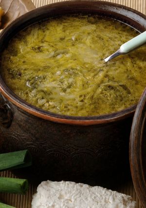 Túrós póréhagymaleves recept fotója