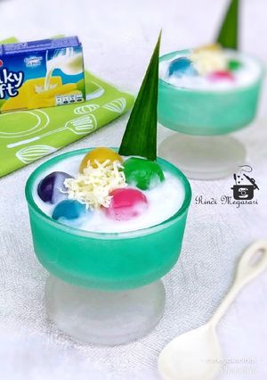 Foto resep 248. Putri Mandi Rainbow Isi Keju