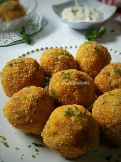 Foto resep Bitterbalen makaroni kornet