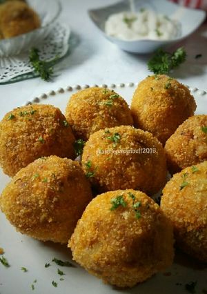 Foto resep Bitterbalen makaroni kornet